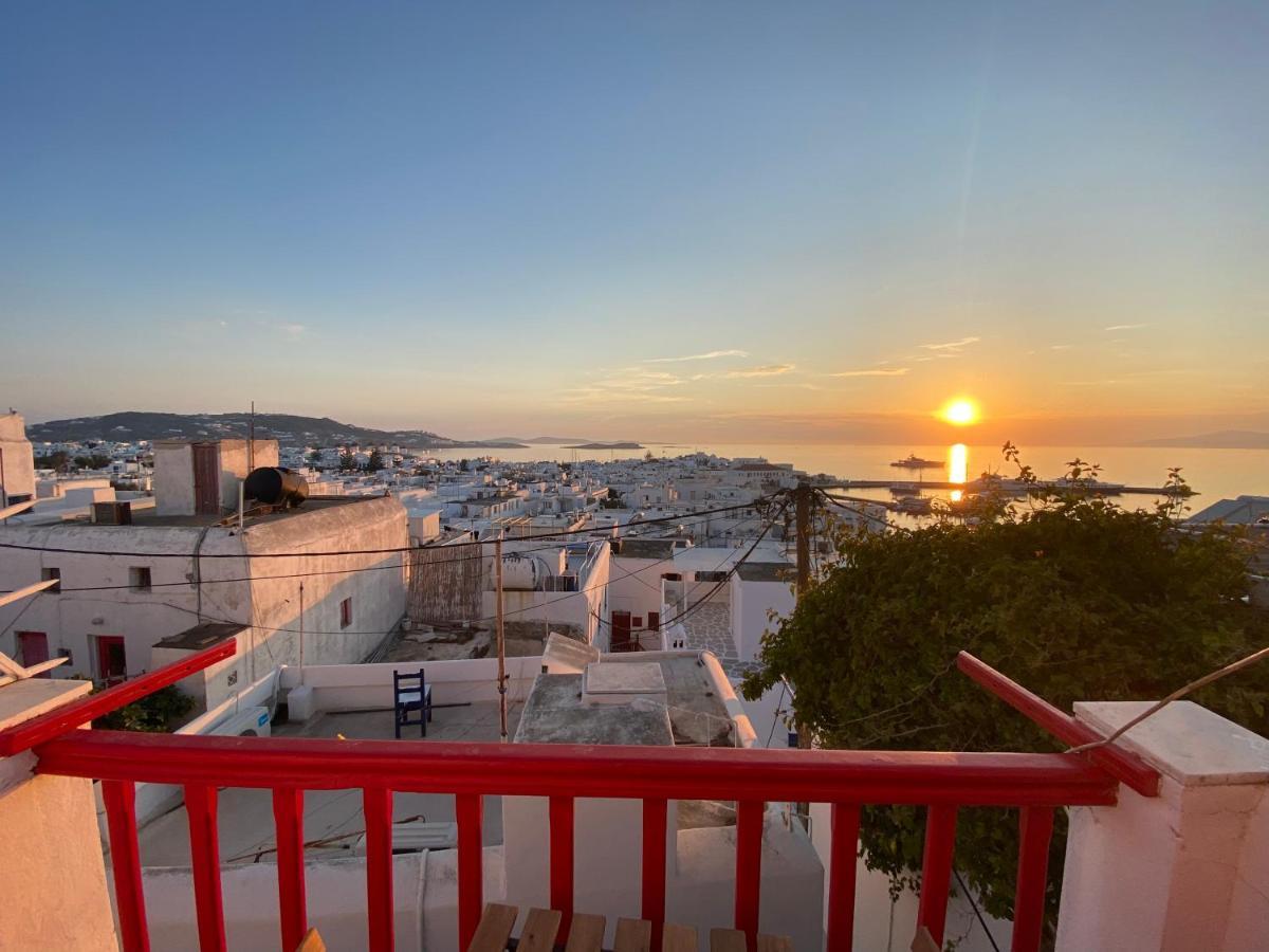 Elenitas Town House With Balcony And Sea View Daire Mykonos Town Dış mekan fotoğraf
